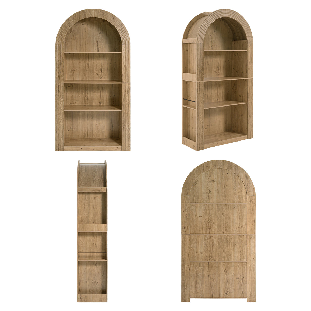 78.74" Tall Arched Bookcase, photo 10 of 10