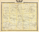 Vintage Map of Wayne County, Illinois 1876