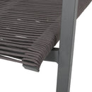 Outdoor Modern Aluminum Dining Chair Set With Rope Sea (Set of 2) by HouseOfZazla