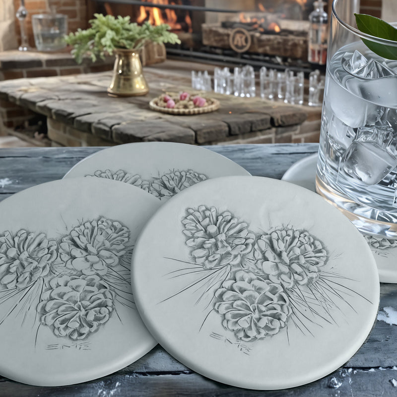 Pinecone Drink Coasters, photo 2 of 9
