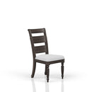 Upholstered Seat Ladderback Side Chair (Set of 2) - Coffee by HouseOfZazla