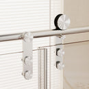 Frameless Single Sliding Shower Doors With Towel Rail & Handle by HouseOfZazla