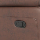 Genuine Leather Non-Power Reclining LVST-Brown