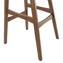Contemporary Bar Stool With Stylish Seat And Small Backrest by HouseOfZazla