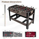 49 inch Combo Game Table with Pool Billiards-Brown by LJGDeals
