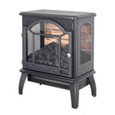 3D Flame Electric Infrared Quartz Fireplace Stove With Remote Control by Unique Piece Furniture