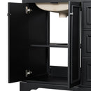 Bathroom Vanity With Sink, Soft-Close Doors, Adjustable U-Shelf, 3 Drawers by HouseOfZazla