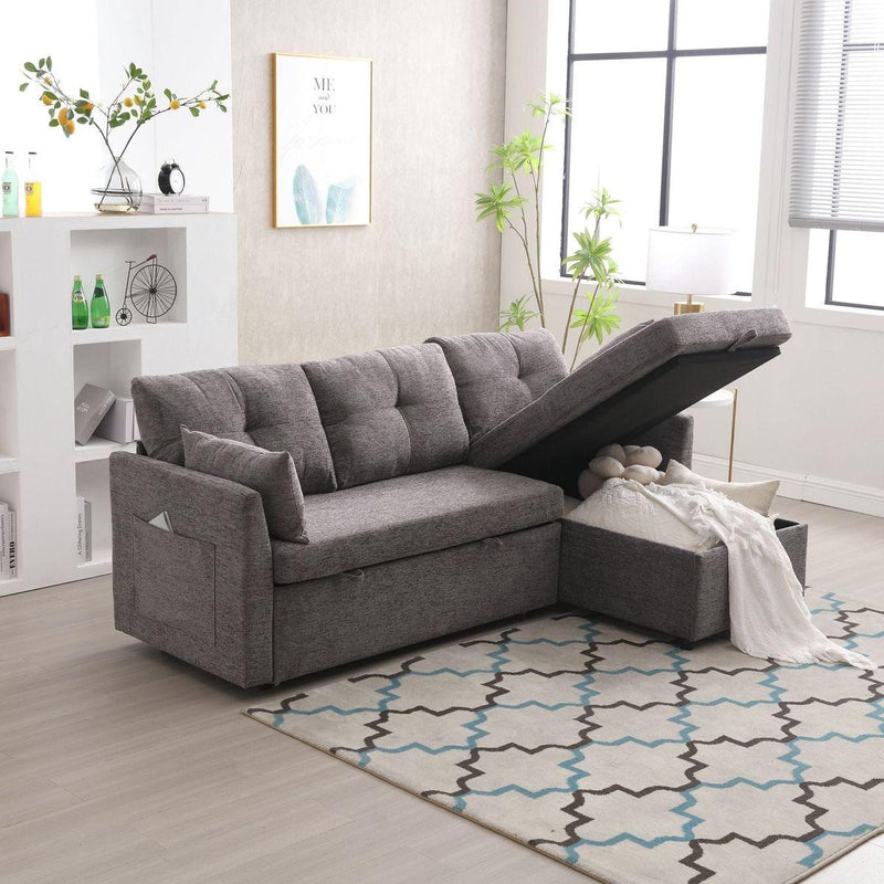 Modular Sectional Sofa L Shaped Modular Couch with Reversible Chaise Modular Sofa Sectional Couch with Storage Seats