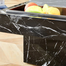 A modern and practical coffee table made of MDF material with black patterns. The fusion of elegance and natural fashion 31.4"x31.4"x12"