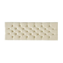 Button Tufted and Diamond Stitched Storage Ottoman