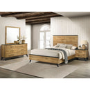 Georgina - 4 Piece Queen Bedroom Set With Trim - Natural by HouseOfZazla