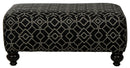 Cumberland - Cocktail Ottoman - Onyx