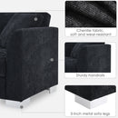 Modern Cloud Sectional Sofa L Shaped Luxury Couch Set With 2 Free Pillows 4 Seat With Oversized Chaise by HouseOfZazla