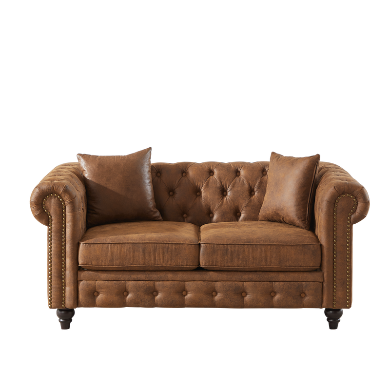 FX 63.5" Contemporary Design Chesterfield Sofa, photo 7 of 10