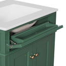 Bathroom Vanity With 2 Doors And Tip Out Drawer, Soft Closing Hinges by HouseOfZazla