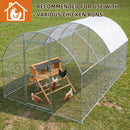 Chicken Nesting Box with Perch and Waterproof Roof