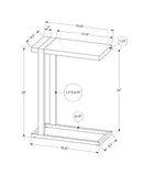 Accent Table, C-Shaped, Contemporary & Modern Stylish Design by HouseOfZazla