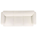 Dorset 2-piece Upholstered Round Track Arm Sofa Set White