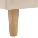 Beige Chunky Headboard Bed Frame, King by HouseOfZazla