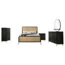 Arini 5-piece California King Bedroom Set Black and Natural