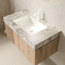 MURI 36" Bathroom Vanity with Sink, Floating Wall-Mounted Cabinet by HouseOfZazla