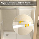 56-60 in.W x 76 in.H Semi-Frameless Sliding Shower Door