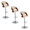 Pino - Mid Century Modern Adjustable Barstool & Swivel With Rounded T Footrest (Set of 2) by HouseOfZazla