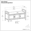Warm Shaker - Handcrafted Entryway Storage Bench by HouseOfZazla
