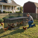 Thickened Chicken Coop For Outdoor - Black / Silver by HouseOfZazla