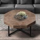 Wood Octagonal Vintage Patchwork Coffee Table by HouseOfZazla