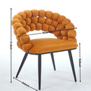Modern Chair With Tube Legs, Soft Cushions And Comfortable Backrest by Unique Piece Furniture