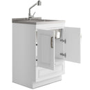 Cardinal - Laundry Cabinet With Faucet And Sink - White - Wood by HouseOfZazla