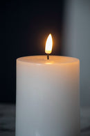 LED Candles With Wick And Remote Control Timer (Set of 2) - White