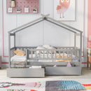House Bed With 2 Drawers by Unique Piece Furniture
