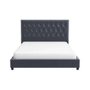 Donald - Mid-Century Modern Upholstered Platform Bed by HouseOfZazla