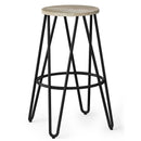 Simeon - Multifunctional Metal Stool With Wood Seat by Unique Piece Furniture