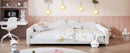Upholstered Daybed, Sherpa Fabric Sofabed With Cloud-Shaped Backrest by HouseOfZazla