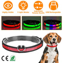 LED Dog Collar USB Rechargeable Adjustable Dog Safety Collar Night Safety Flashing Luminous Light up Collar