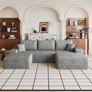 107" Cloud Sectional Sofa with 1 Ottoman