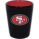 San Francisco 49ers Matte Black/Inner Color Shot Glass by Dynasty Sports & Framing