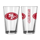 San Francisco 49ers Game Day Pint Glass by Dynasty Sports & Framing