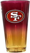 San Francisco 49ers Ombre Pint Glass by Dynasty Sports & Framing