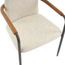 Modern Dining Chair Set with Durable Iron Frame and Comfortable Fabric Upholstery by HouseOfZazla