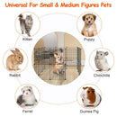 Small Animal Playpen with Door Dog Metal Playpen Small Medium Kitten Puppy Guinea Pig Rabbit Kennel Small Animal Cage Metal Wire Fence For Indoor Outd
