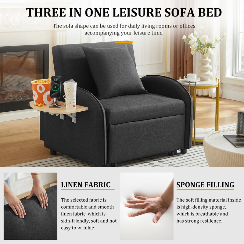 3-in-1 Convertible Sofa Chair Bed, photo 5 of 10