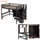 Loft Bed With Bookshelf, Drawers, Desk, And Wardrobe by HouseOfZazla