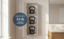 Medicine 38"H Single Door Cabinet, Three Shelves, Light