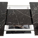 Modern Rectangle Dining Table With Stretchable TopAnd X Shape Legs by HouseOfZazla