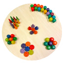 **Pre-order (Ships in 2-3 Weeks)**Wooden Circle Base Plate for Building – 16" Diameter | Open-Ended Play Platform