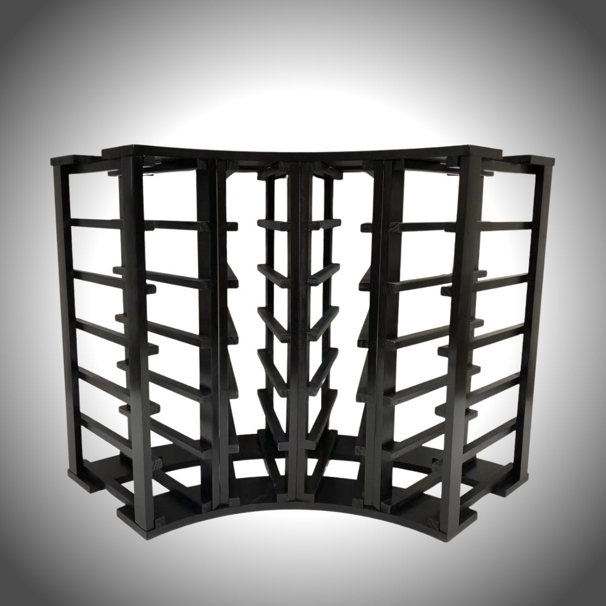 4-Column 24-Bottle Curved Corner Wine Cube - 18mm Thick, photo 6 of 15